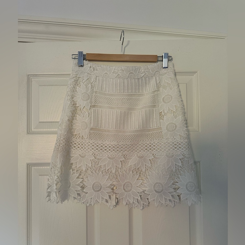 Topshop white skirt